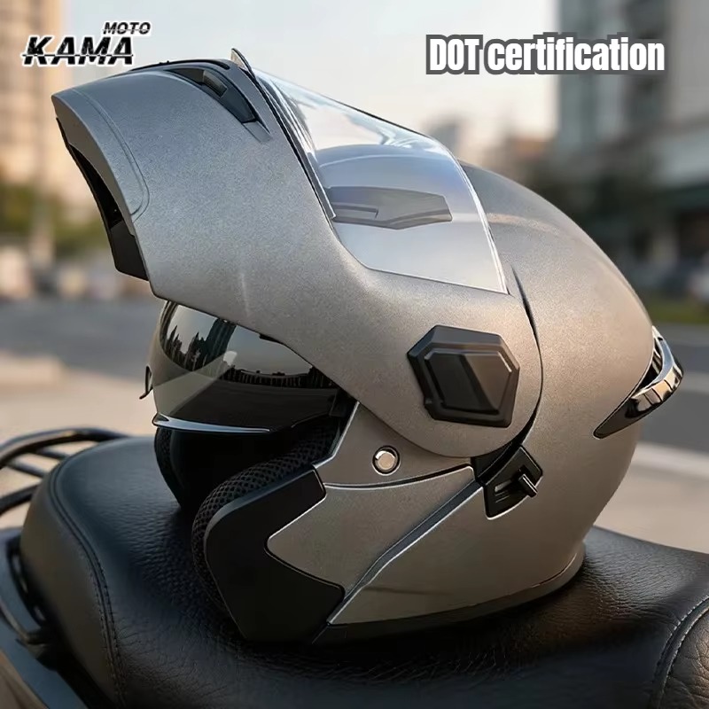 Modular Flip Up Motorcycle Helmet Dot Approved - Casco modulare per moto con visiera