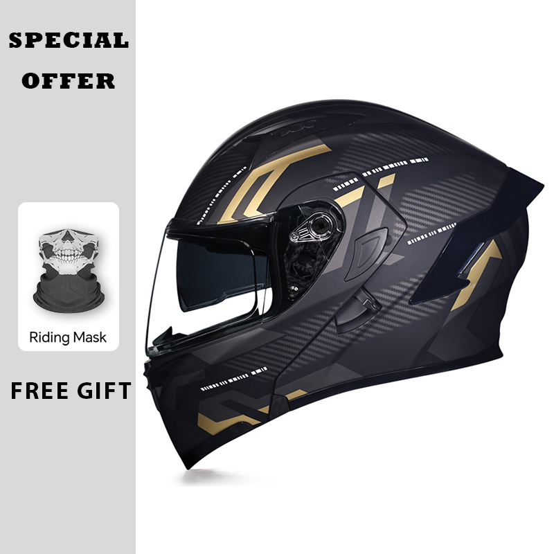 Casco apribile per moto approv - Dual Visor Motorcycle Racing Helmet recensione e prezzo