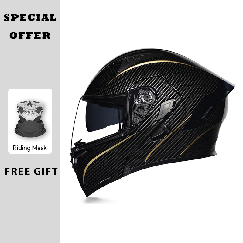 Casco apribile per moto approv - Dual Visor Motorcycle Racing Helmet recensione e prezzo